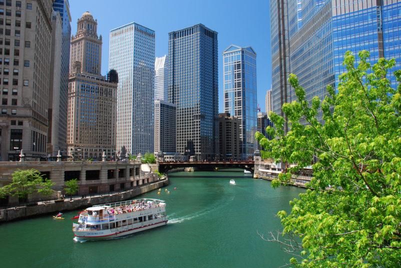 Use Driven Rewards points to explore Chicago, a city served by Trailways bus service and charter bus rentals